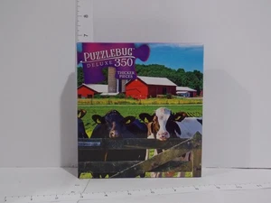 Puzzlebug Deluxe 350 Piece Puzzle – Farm Cows & Barn Scene – Thicker Pieces –New - Picture 1 of 2