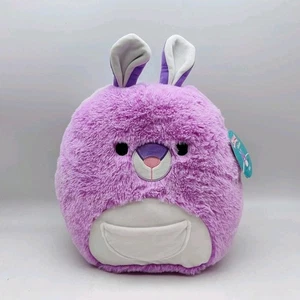 Squishmallow 10” Kiki Kangaroo Soft Purple Pocket Pouch Marsupial Plush NEW Tag - Picture 1 of 9