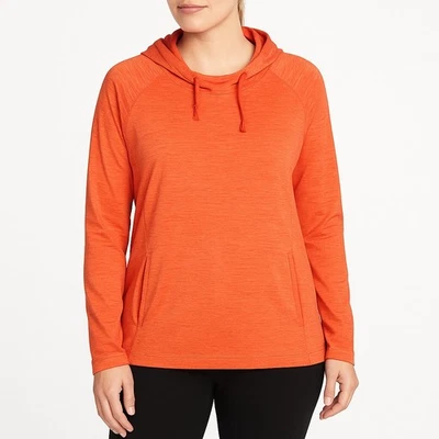 Tommy Bahama IslandZone Orange Hoodie Pullover Women's Size L Activewear - Image 1 of 4