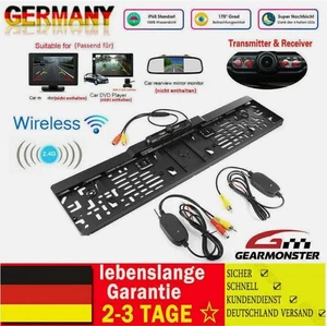 Telecamera di retromarcia senza fili 170° IR LED targa assistita parcheggio targa - Foto 1 di 12