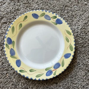Pier 1 piatto insalata Palermo in terracotta dipinto a mano 8" - Foto 1 di 7