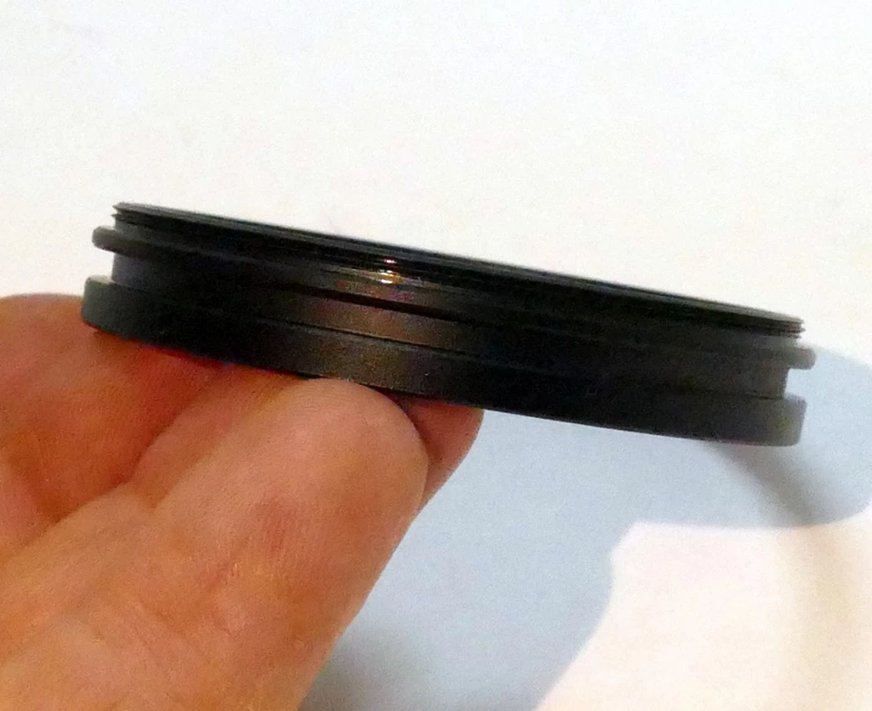 58mm to 58mm Step-up ring Metal adapter double threaded for rubber hood - Image 1 of 4