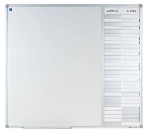 Anwesenheitstafel/Weißwandtafel SL, alu, 30 pos, NL Layout - Bild 1 von 3