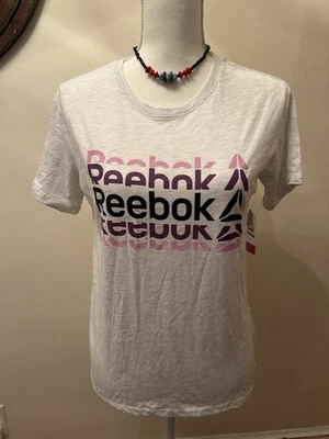 Camiseta deportiva deportiva con logotipo de Reebok para mujer talla S nueva con etiquetas Foto 1 de 4
