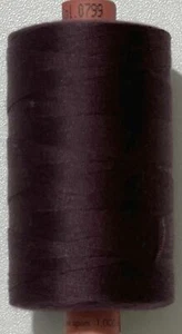 Rasant 75 Thread, #0799 VERY DARK WINE 1000m, Core Spun Polyester Cotton Thread - Picture 1 of 1