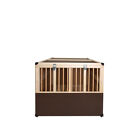 Kleintier-Transportbox aus Holz - 2 Abteilungen - gro