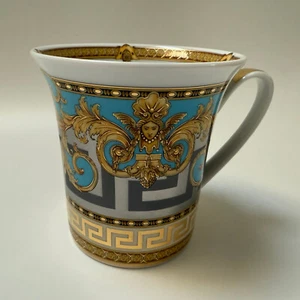 VERSACE Prestige Gala bleu MUG with Handle 3 3/4" Rosenthal New BOX 9 cm - Picture 1 of 5