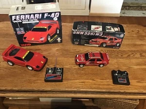 taiyo vintage lot 2 cars rc Ferrari F40 & BMW 325i M3 radio contrôlée no Nikko - Photo 1/24