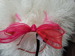 Coast Fascinator Red Pink Headband Mother Of Bride Races Cocktail Formal Wedding