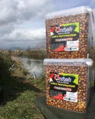 ONFISH GRANAGLIE COTTE READY TO USE PARTICLES CARPFISHING TIGER NUT CANAPA MAIS