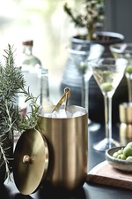 House Doctor Weinkühler gold messing Eiskühler Eiswürfeleimer Behälter Kübel Eis