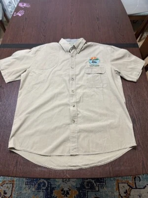 Loon Lake Decoy Company Workwear Uniform Shirt Bob Allen Large L Vented Button - Image 1 of 4