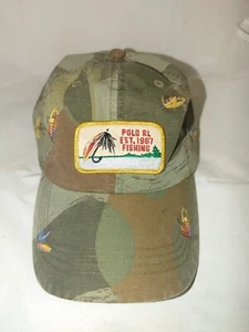 POLO RALPH LAUREN MENS BRAND NEW CAMO RL 1967 FISHING HAT 1 OF 1 O/S - Picture 1 of 4