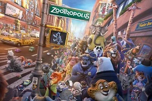 Zootopia Movie Animals Art Wall Indoor Room Outdoor Poster - POSTER 20x30 - Picture 1 of 4