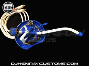 Technics 1200s custom White Blue TONE ARM Assembly 24kt White rcas internal grnd - Picture 1 of 1