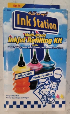 Ink Station,  Multi-Brand Inkjet Refilling Kit # 60391 - Up to 8 Refills - Image 1 of 3