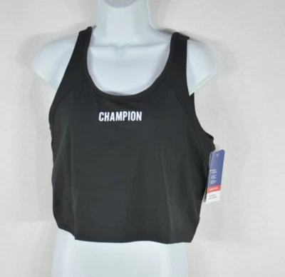 Champion Sports Bra XL Wicking Anti-Odor Moisture Wicking Black NWT - Image 1 of 3