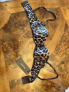 DOLCE & CABBANA LEOPARD BALCONETTE BRA USA 34($445) NEW WITH TAG MADE IN ITALY - Picture 1 of 24