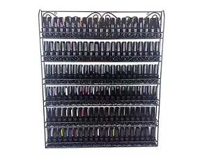 Heavy Duty Handmade Metal Nail Polish Wall Display Rack (Hold 90-100 Bottles) - Picture 1 of 35