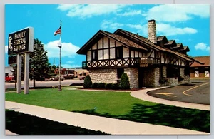 Postkarte Familie Bund Sparen & Darlehen Assn Frankenmuth Michigan - Bild 1 von 2