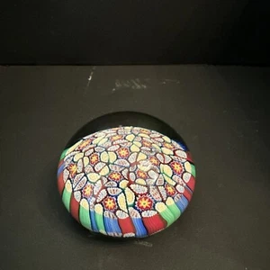 Murano Italy Millefiori Caned Blown Glass 2" - Picture 1 of 4