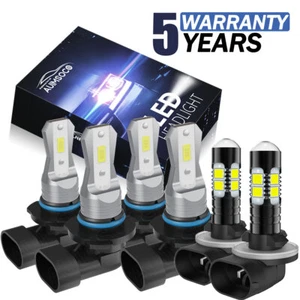 For Chevy C/K 1500 2500 3500HD 1999-2002 LED Headlight KIT Hi Lo Beam Fog Light - Picture 1 of 13