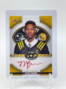 2015 Leaf US Army All-American Bowl Tour Red Ink /10 Mekhi Brown #TA-MB2 Auto
