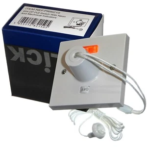 Click PRW210 45 Amp Shower Pull Cord Switch with Neon and ON OFF Indicator 45A - Picture 1 of 4