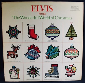 ELVIS PRESLEY-Sings The Wonderful World Of Christmas Album-RCA VICTOR #ANL1-1936 - Picture 1 of 3