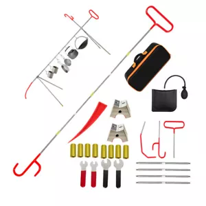 NEW-Stainless steel long distance car emergency Key Hook tool O-handle Kit 26-pi - Picture 1 of 10