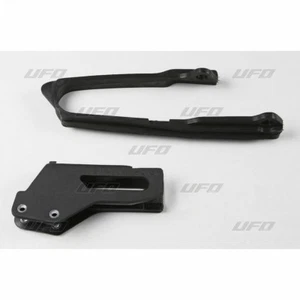 UFO Chain Guide Kit Swingarm Guide Set Suzuki RM 125 250 1999 - 2000 Black - Picture 1 of 1