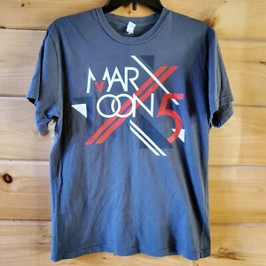 Maroon 5 T-shirt Gray 2013 Tour Pop Rock Music Adam Levine Size Medium  - Picture 1 of 6