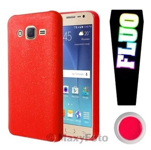 CUSTODIA SILICONE BACK CASE FLUO COVER GEL GLITTER SOTTILE HTC DESIRE 620 ROSSA - Foto 1 di 5