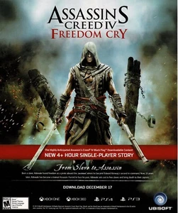 Videogioco Assassin's Creed IV Freedom Cry 2014 Pubblicità Stampa Vintage - Foto 1 di 1