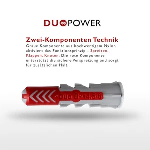 Fischer Dübel DUOPOWER Dübelsortiment 150 TEILE im Koffer 5mm 6mm 8mm 10mm DIY - Bild 1 von 3