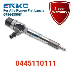 Fuel Injector 0445110111 Diesel Injection for Alfa Romeo Fiat Lancia 0986435081 - Foto 1 di 8