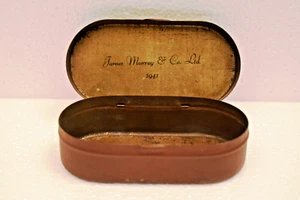 Vintage 1941 James Murray & Co. Ltd. Oval Metal Tin WWII Era Brown Box Collectib - Picture 1 of 7