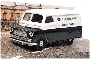Corgi 1/43 Scale D981 - Bedford CA Van The Cambrian News - Black/White - Picture 1 of 5