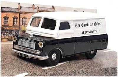 Corgi 1/43 Scale D981 - Bedford CA Van The Cambrian News - Black/White - Image 1 of 4