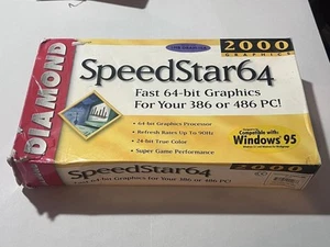 Diamond SpeedStar 64 1MB ISA VGA Video Card CL-GD5434 - New open Box - Afbeelding 1 van 13