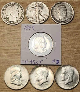 💥 JUEGO TIPO MEDIO DÓLAR PLATA: Colombiano, Barbero, Walker, BTW, Franklin, JFK-AA - Imagen 1 de 16