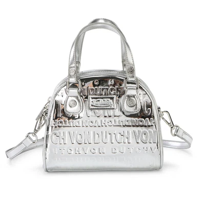 Bolso de boliche reflectante de lámina plateada Von Dutch Foto 1 de 4