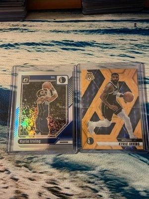 2024-25 Panini Mosaic Kyrie Irving Orange Fluorescent 01/25 - image 1 of 4