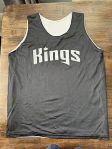 Adult Reversible Sacramento Kings NBA Tank Top Jersey White Black SK XL Hot Shot - Picture 1 of 15