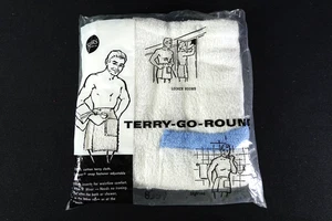 NIP NOS Sears Terry-Go-Round Elastic-Waist Towel Half-Towel Half-Robe - Picture 1 of 6
