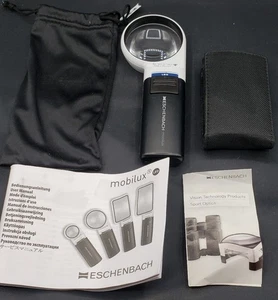 Eschenbach Mobilux lente di ingrandimento portatile LED 5x20D 140 Made in Germany - Foto 1 di 7