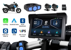 Moto Carplay Schermo Senza Fili Android Auto 7" IPS Touchscreen TPMS Navigatore - Foto 1 di 12