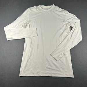 Lululemon camicia bianca manica lunga finto collo atletico top strato base pullover - Foto 1 di 13