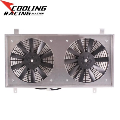 Cubierta de aluminio para radiador Subaru Impreza WRX/STI 2002-2007 + ventiladores dobles de 12" Foto 1 de 4