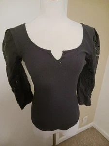 Free People Top Grau S - Bild 1 von 3